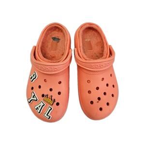 Crocs Classic Clogs Slip On Size M6 W8 Crown Peach Beach Sand Waterproof Letters